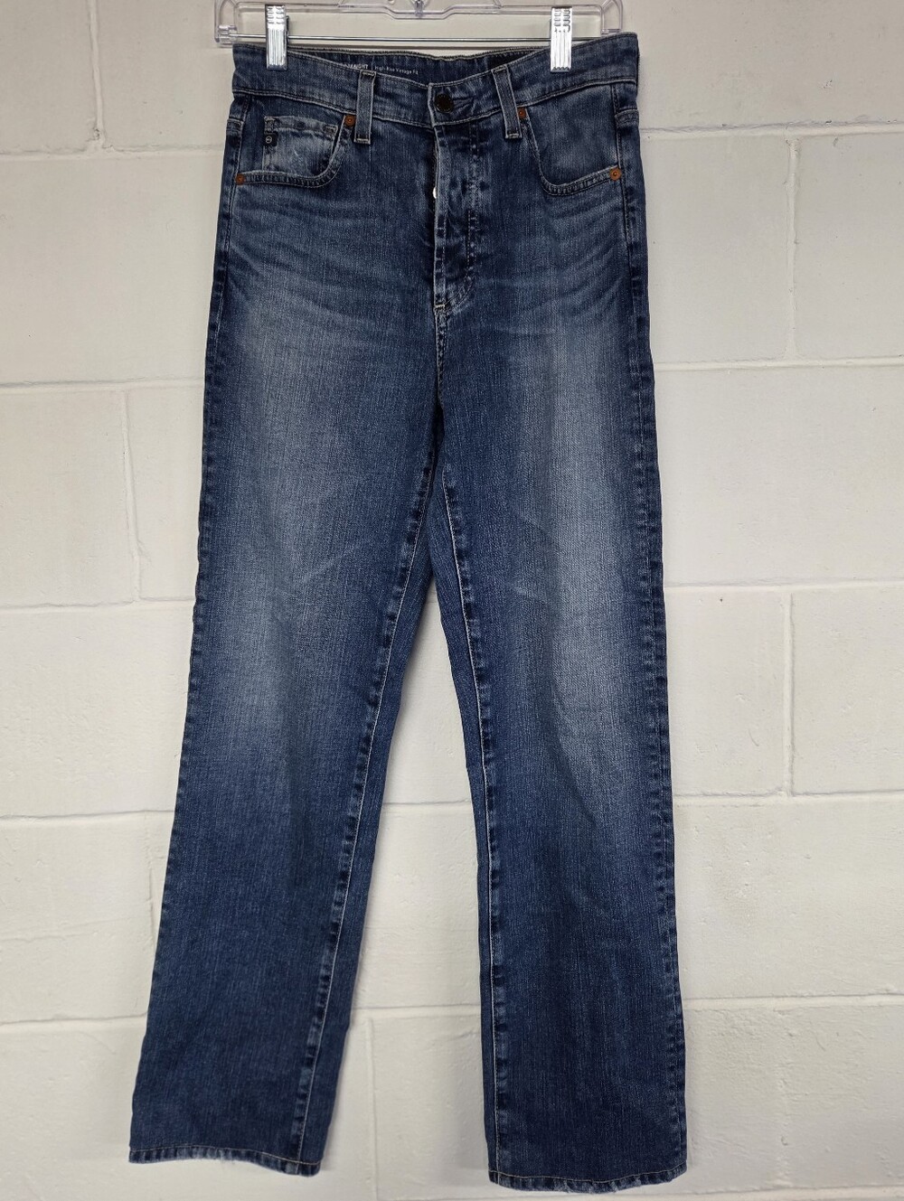 Ag Adriano Goldschmied Women's Straight Leg Jeans - Blue Wash